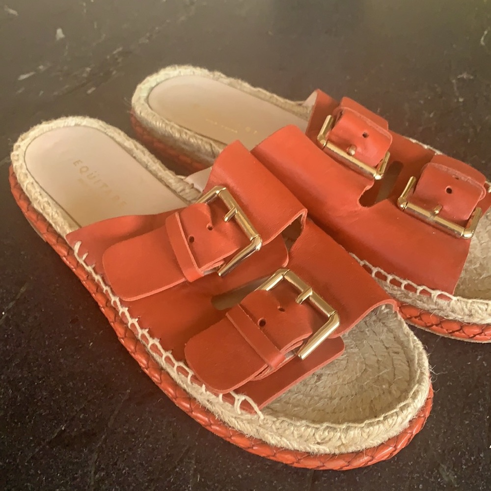 ESPADRILLE leather Sandals gorgeous detail